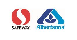 Safeway and Albertsons logos.
